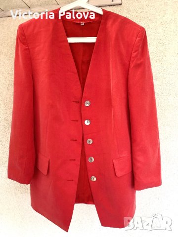 Прекрасно сако опушен корал Германия, снимка 2 - Сака - 40382696