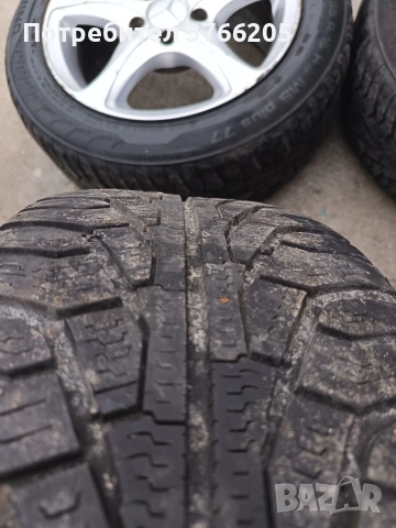 16ки джанти 5x112 Mercedes със зимни гуми, снимка 4 - Гуми и джанти - 53214754