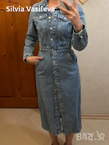 Рокля от деним Reserved, снимка 6 - Рокли - 44939438