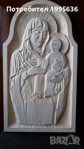 Дърворезба- "Богородица с младенеца", снимка 4 - Други - 22839260
