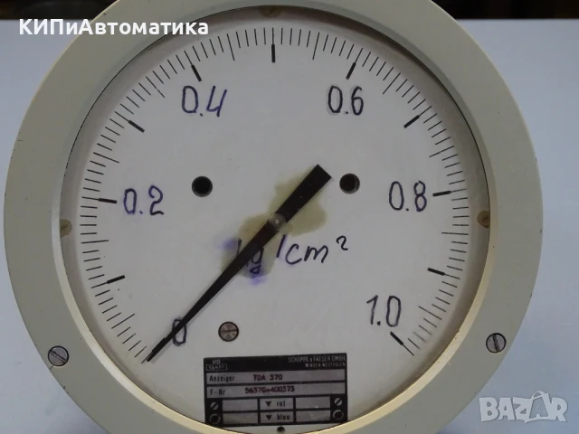 Диференциален манометър Schopper& Faeser Typ TDA 370/TDHZ 224 0-1Bar, снимка 2 - Резервни части за машини - 50505354