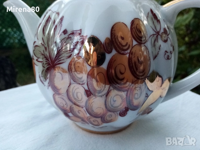 * Золотой виноград - ЛФЗ * - пълен сервиз за чай !, снимка 9 - Сервизи - 51952036