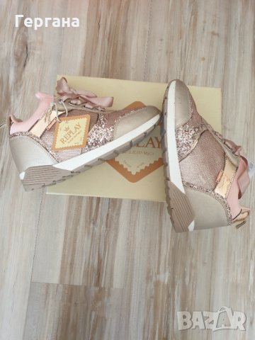 Кецове Риплей с  розови пайети , снимка 4 - Дамски ежедневни обувки - 32679506