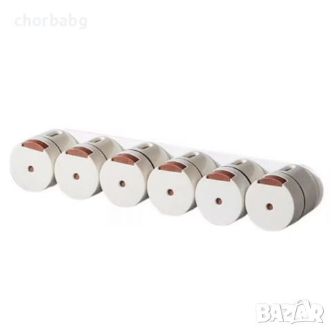 Магнитни стъклени буркани за подправки – 6 броя, снимка 7 - Аксесоари за кухня - 52988664