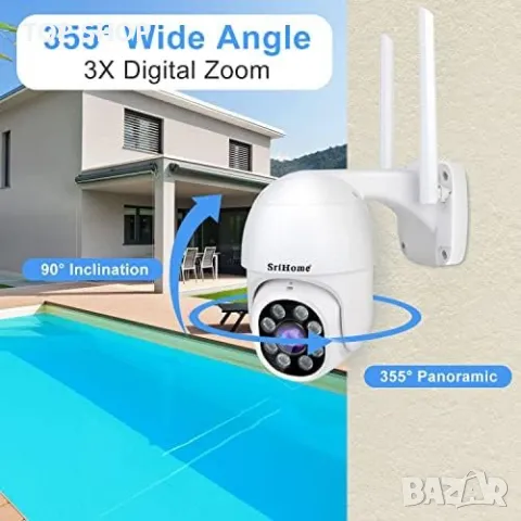 Нова Външна охранителна камера домашно видеонаблюдение Охрана, снимка 2 - Комплекти за видеонаблюдение - 49919338