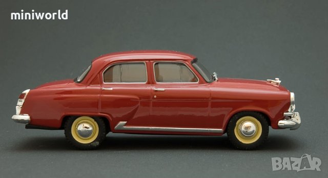 ГАЗ М21 Волга със звездата 1956 - мащаб 1:43 на DeAgostini моделът е PVC дисплей-кейс, снимка 3 - Колекции - 42625333