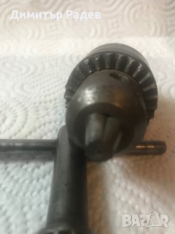 малък  ПАТРОННИК за бормашина СЪС ОПАШКА Ф 12 мм обхват на патр. от 0.5мм--10 мм и ключе за патр., снимка 3 - Други инструменти - 43863911