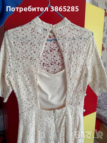 Къса дантелена рокля, снимка 2 - Рокли - 49772542