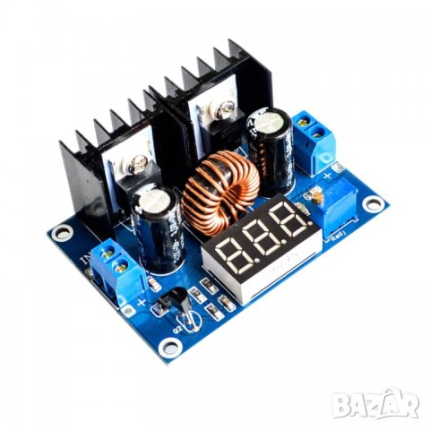 Модул DC-DC понижаващ конвертор XH-M404 5A с LED екран, от 4-38V до 1.2-36V