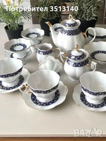 Сервиз за кафе и сервиз за чай 36 части, снимка 2 - Сервизи - 51530948