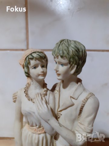 Страхотна красива статуетка влюбени, снимка 3 - Антикварни и старинни предмети - 43490542