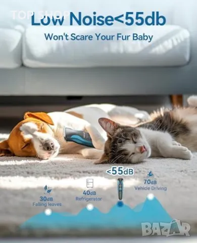 Нова Безжична кучешка машинка за подстригване с мощен мотор за малки и големи породи, снимка 5 - За кучета - 49239277