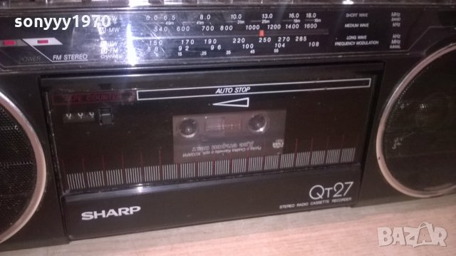sharp qt-27h-колекционерски-внос швеицария, снимка 6 - Радиокасетофони, транзистори - 26413398
