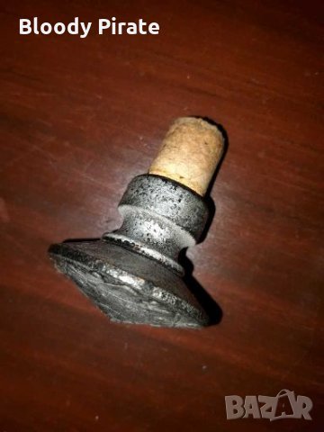 Стара бутилка със сребърен обков, снимка 7 - Антикварни и старинни предмети - 28172144