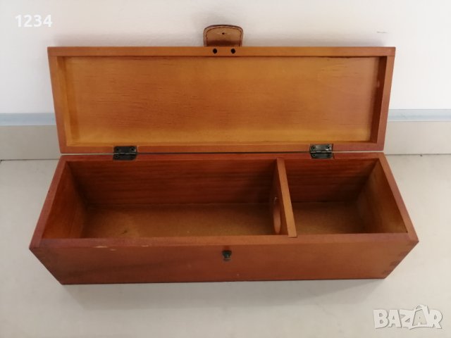 Дървена кутия 32.5 х 10 h 10 см. , снимка 3 - Други стоки за дома - 37421353