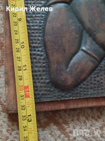 Картина стара медна 51320, снимка 5 - Антикварни и старинни предмети - 51702399