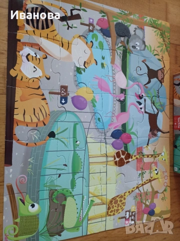 Тактилен пъзел Janod/Детски пъзел за осезание, снимка 3 - Игри и пъзели - 53484270