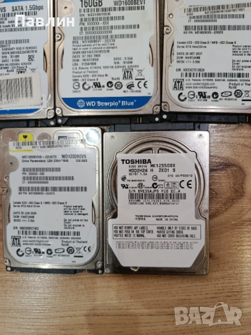 Хард диск ,hard disk 120 и 160GB за лаптоп , снимка 3 - Твърди дискове - 53304897