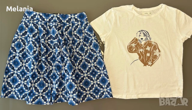 Поли с подарък блузка - Diesel, Benetton, Esprit, Gap и др., размер S, снимка 8 - Поли - 50963986