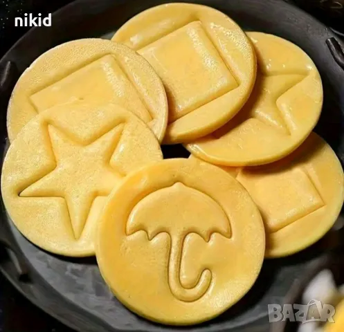 кръг звезда триъгълник чадър Squid game игра на калмари форма форми резец резци за сладки тесто , снимка 3 - Форми - 50158041