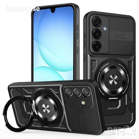 Samsung Galaxy A17 / RUGGED MAGSAFE Удароустойчив кейс гръб калъф с пръстен