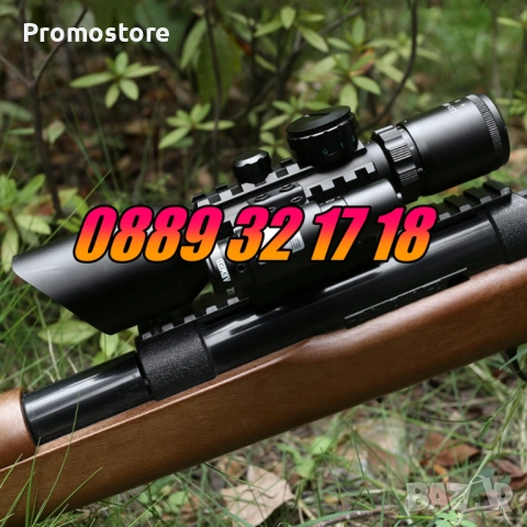 Оптика за пушка с лазерен прицел, оптически мерник 3-10x42Е, снимка 7 - Оборудване и аксесоари за оръжия - 52500603