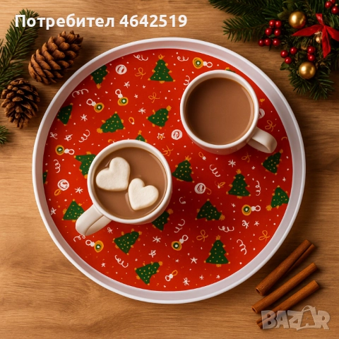 Практична Коледна табла с елхички, снимка 2 - Аксесоари за кухня - 52379151