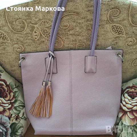 Лилава голяма перфектна чанта, снимка 4 - Чанти - 47579435