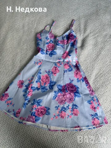 Zara рокля на цветя, снимка 2 - Рокли - 47619963