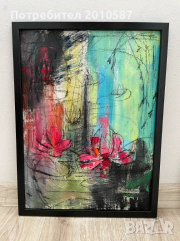 Водни лилии 30х40 картина, живопис