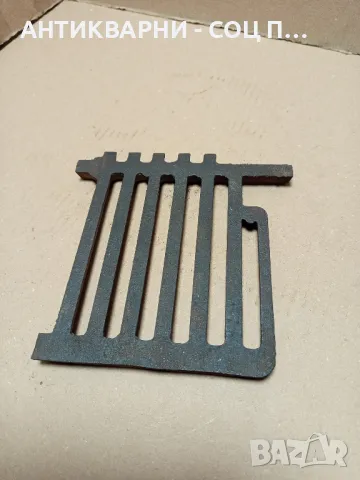 Соц Стара Чугунена Скара За Стара Печка., снимка 7 - Антикварни и старинни предмети - 49318394