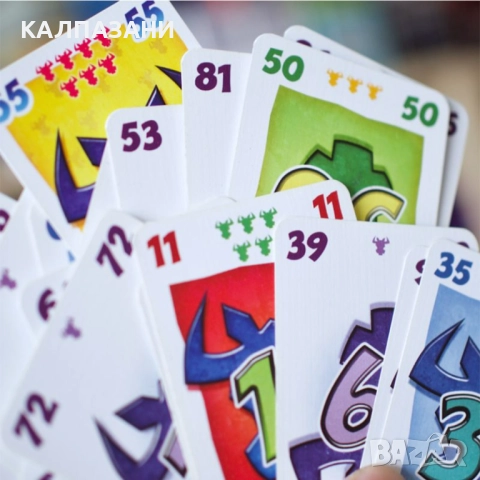 ФАТАЛНАТА ШЕСТИЦА (6 NIMMT!) -ЮБИЛЕЙНО ИЗДАНИЕ-30 ГОДИНИ НАСТОЛНА ИГРА-БАЗОВА И РАЗШИРЕНИЕ 77306-BG, снимка 5 - Настолни игри - 51691067