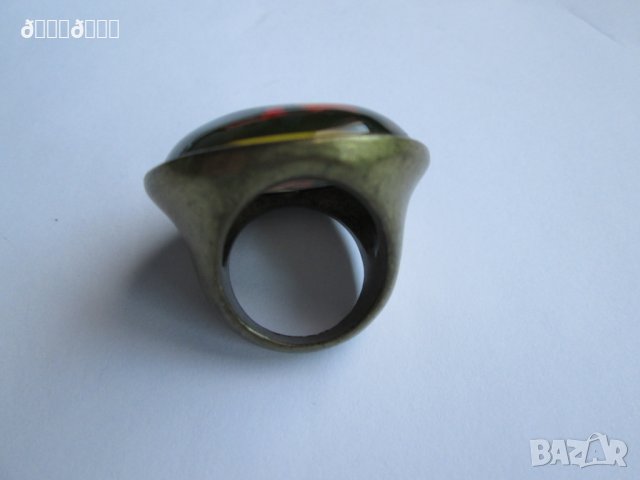 Огромен пръстен Pull & Bear с папагали, снимка 2 - Пръстени - 27015366