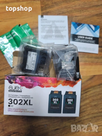 ЧИСТО НОВИ, ЗАПЕЧАТАНИ Комплект 2 бр. Черно мастило HP 302XL ( EJET 302XL ) – Капацитет 750 страници, снимка 10 - Консумативи за принтери - 53276914