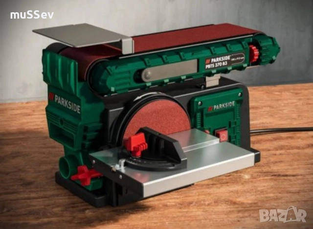 настолен дисков и лентов шлайф на Парксайд , снимка 4 - Други инструменти - 51888737