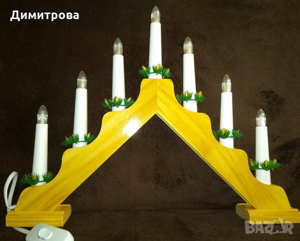 Коледна украса-Led лампички, фигурки, свещници и др., снимка 5 - Декорация за дома - 27569416
