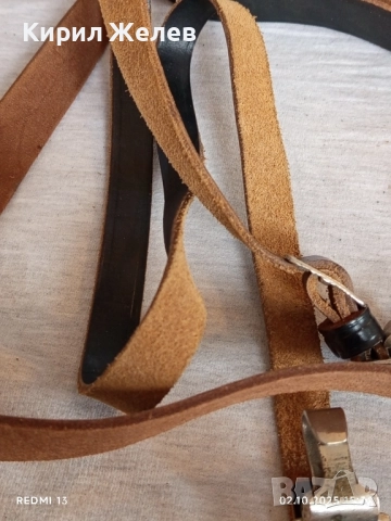 Винтидж естествена кожа ремък за оръжие рядък за КОЛЕКЦИЯ 51111, снимка 5 - Други ценни предмети - 51921248