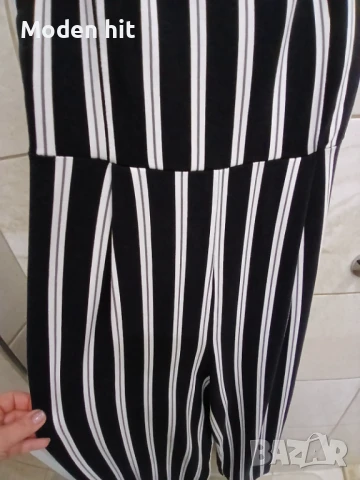 Pull&Bear дамски гащеризон с висока талия и широки крачоли, снимка 5 - Гащеризони - 50830337