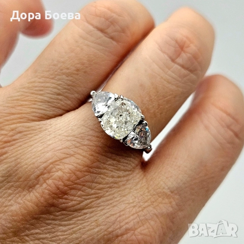 Сребърно съчетание: "Брилукс", снимка 5 - Колиета, медальони, синджири - 52586399