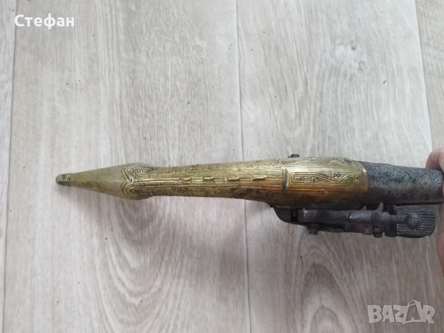 Стар голям арнаудски пищов., снимка 4 - Антикварни и старинни предмети - 53561882
