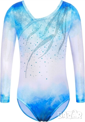 Детско спортно трико за художествена гимнастика размер 128, 8 години, снимка 2 - Художествена гимнастика - 52017842