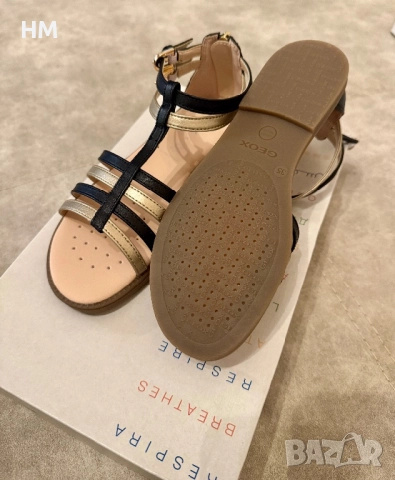 Детски сандали Geox Karly black/platinum, снимка 6 - Детски сандали и чехли - 52864014