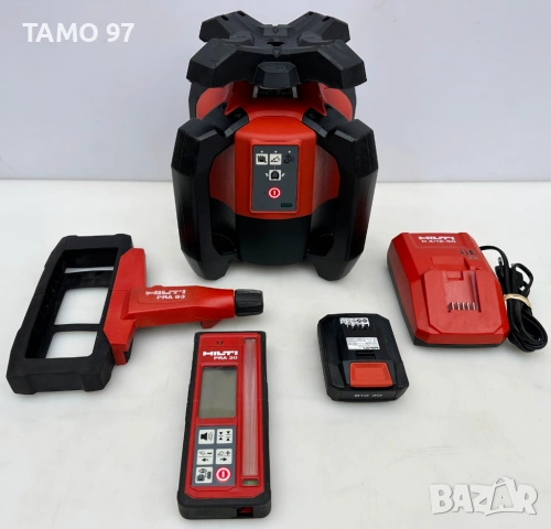 Супер ЦЕНА! Hilti PR 30-HVS A12 - Ротационен лазер за употреба на открито като нов!