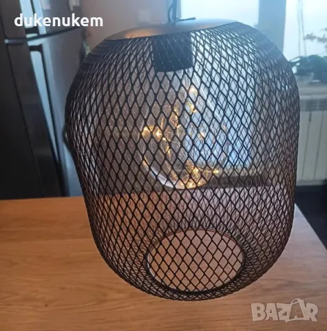 НОВА! LED Висяща лампа, метална, с таймер, на батерии , снимка 10 - Лед осветление - 49124624