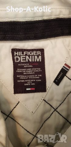 Original Vintage TOMMY HILFIGER DENIM Half Button Long Sleeve Sweatshirt, снимка 7 - Суичъри - 38314864
