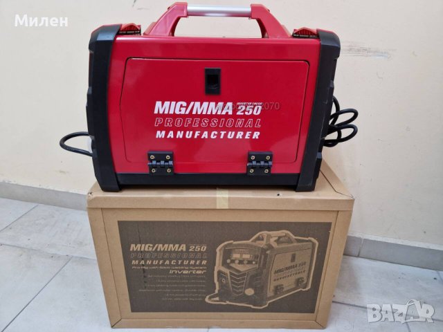 ПРОМОЦИЯ! Електрожен + Телоподаващо MIG -MMA -250Ампера -MAX PROFESSIONAL, снимка 7 - Други машини и части - 30589934
