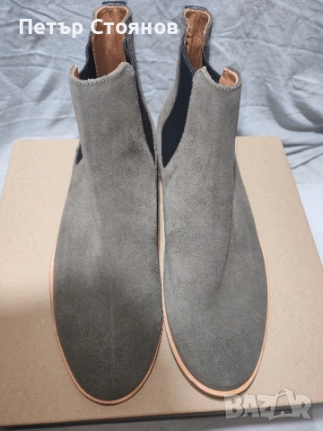 Удобни и стилни мъжки боти от естествен велур Strеllson №44, снимка 2 - Мъжки боти - 52440646