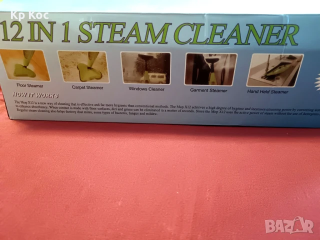 Парочистачка Стийм Моп Steam Mop x12, снимка 18 - Парочистачки и Водоструйки - 51208989