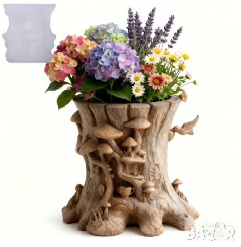 Молд кашпа дънер с гъби, снимка 11 - Форми - 53412597