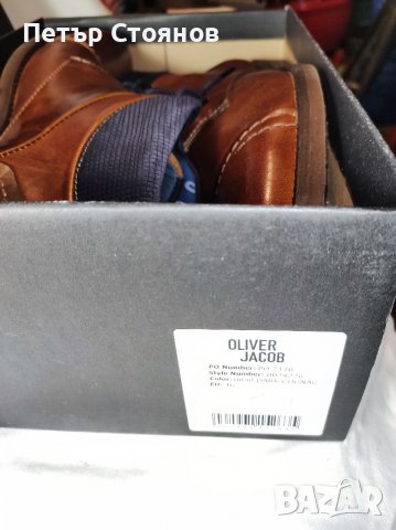 Много елегантни мъжки кларкове от естествена кожа Oliver Jacob №46, снимка 11 - Мъжки боти - 36762285